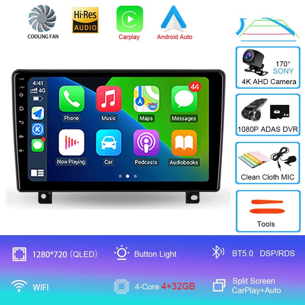 Car Radio Android 14 Carplay Auto For Opel Astra H 2006 2007 2008 - 2014 GPS Navigation Video Player 2 Din Stereo DVD Multimedia