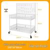 Foldable Ethnic Style Iron Flower Cart for Street and Night Markets