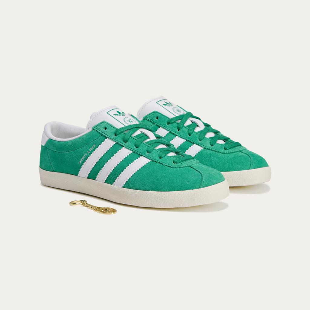 JP8560 Sporty & Rich A Adidas Originals Blanc Court Green Cloud White (Women's)