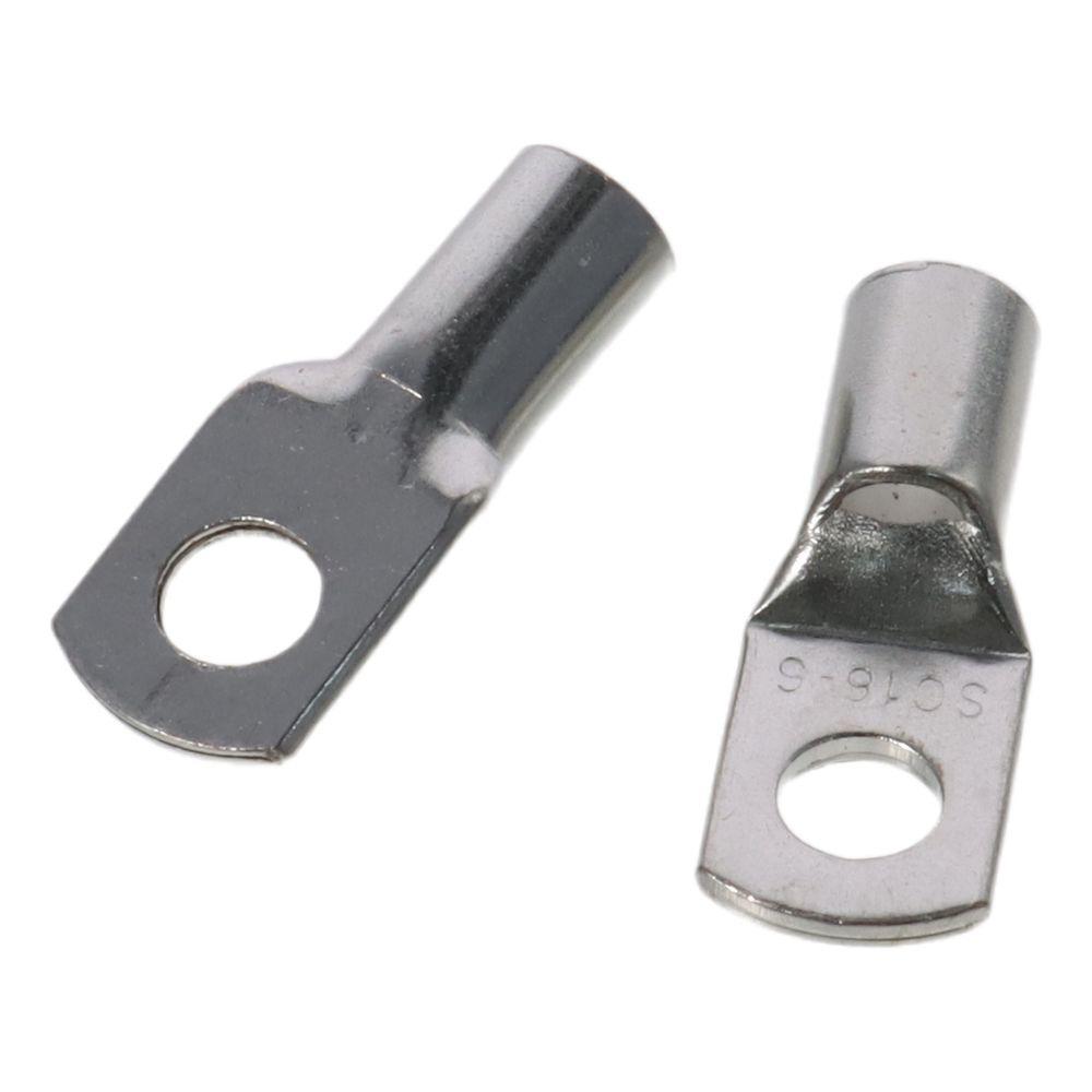 10Pcs Copper Battery Cable Ends 10AWG SC16-6 Copper Wire Lugs Practical   Connectors