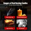 1 Set Led Lotus Simulation Candle Holder Electronic Luminous Candlestick Lamp Holder Electronic Lotus Candle Holder