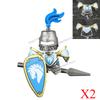 Medieval Military Soldiers Figures MOC Building Blocks Castle Black Eagle Wolf Octopus Griffin Ancient Knight Waffen Bricks Toys