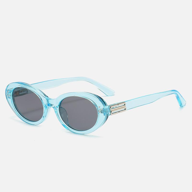 Stylish Small Elliptical Frame Sunglasses Female Sun Shades Protection Sun