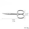 Stainless Steel Cuticle Precision Beauty Grooming for Nail Facial Hair Eyebrow Eyelash Nose Hair Professional Manicure Scissors