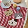Koreansk Kattunderlägg Köksaccessoarer Kawaii Koppunderlägg Bordsdekoration Söt Bordsmatta Koppunderlägg Matsalsbord Dekor