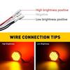 LED Pedestal Fender Brake Turn Signal Light 48SMD Super Bright Round Double Face
