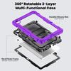 With Screen Protector Armor Case For Lenovo Tab 10.1" K10C TB311XU TB311FU Rotating Stand Heavy Duty Cover Shoulder Strap