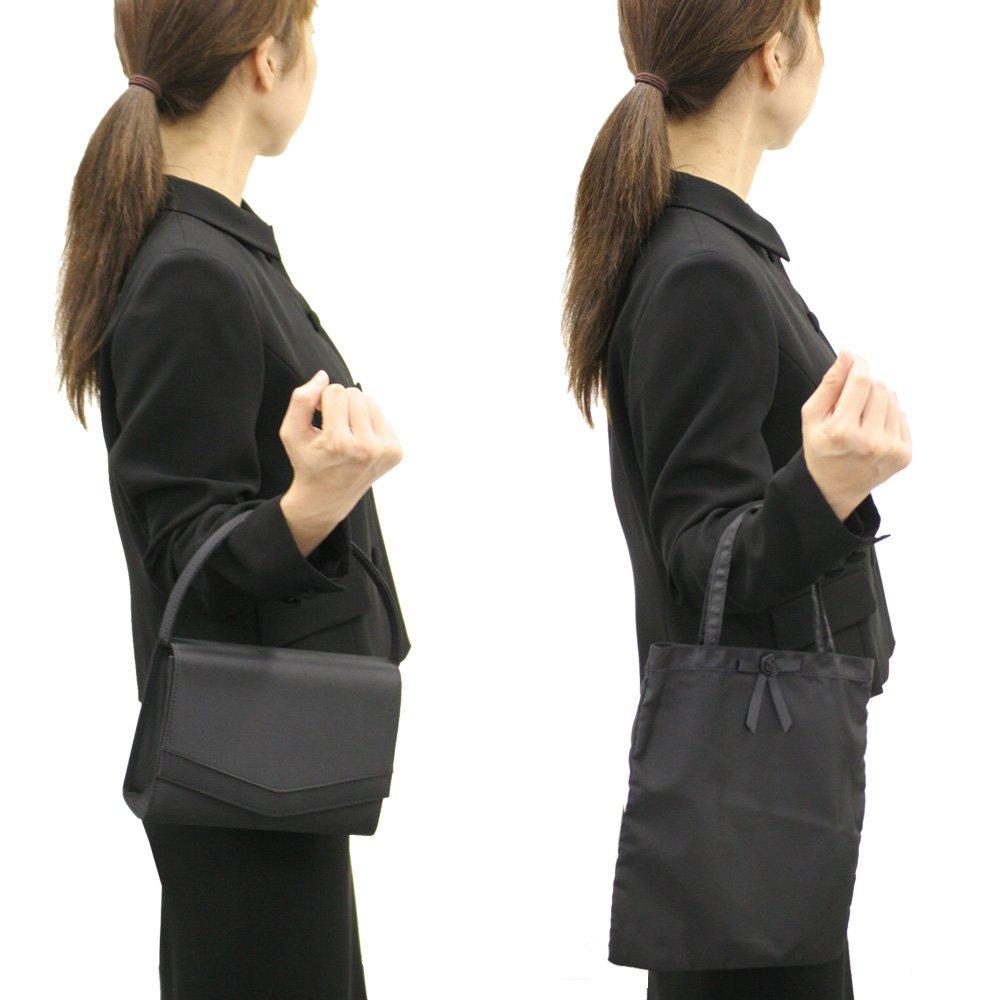 Fête Formale Tasche 3-teiliges Set mit abnehmbaren Griffen, 8181, Schwarz