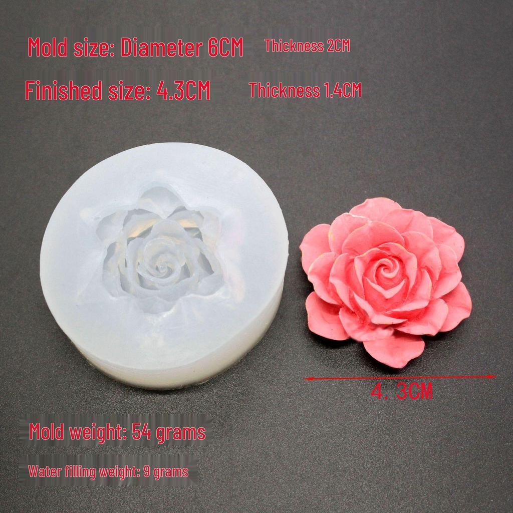 Large Peony Silicone Mold for Scented Candles, Mousse Cakes, Chocolates, and Soaps