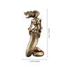 1Pc Brass Medusa Snaker Tea Pet Figurines Desk Decoration Home Decor Accessories for Living Room