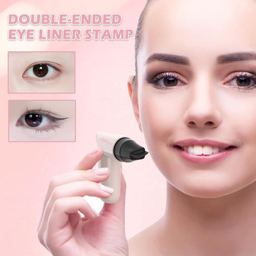 Winged Eye End Stamp Double-Tip Women Makeup Eye End Wing Stamp Waterproof Long-lasting Portable Quick Drying Cosmetics Dating