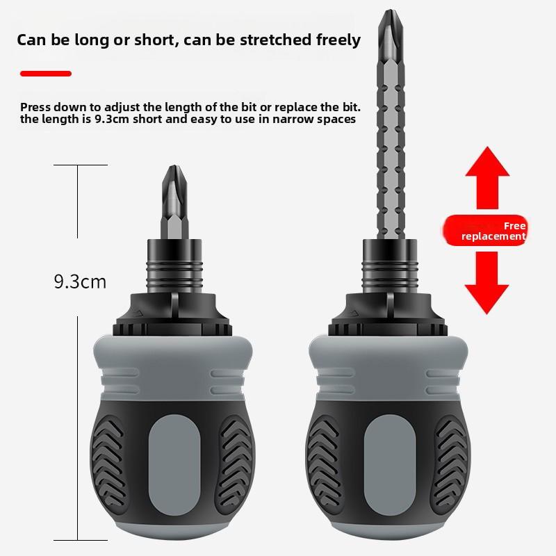 Manual Ratchet Screwdriver Cross One-word Screwdriver Batch Multifunctional Screwdriver with Magnetic Plum Blossom Screwdriver