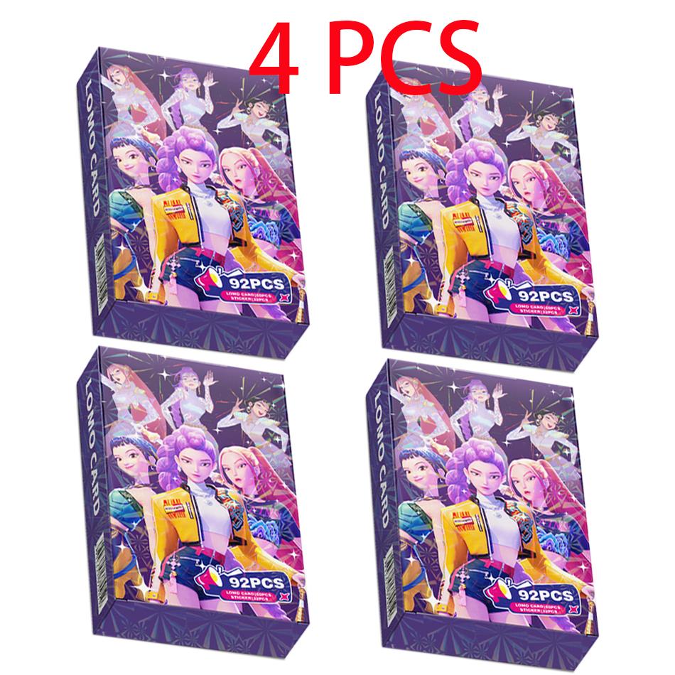 92 Piece Set Kpop Devil Hunter Card Anime Saja Huntrix Kids Party Cosplay Gaming Card Collect Sticker Cartoon Anim Stickers Gift