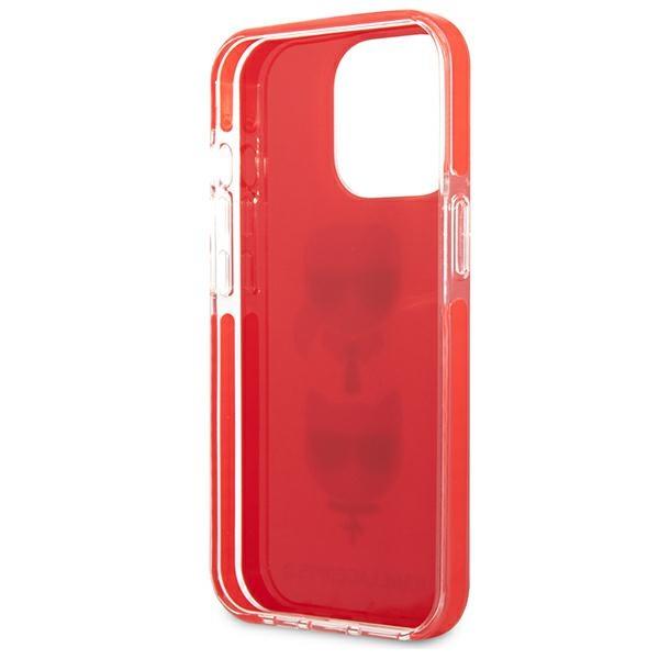Karl Lagerfeld Klhcp13Ltpe2Tr Iphone 13Pro / 13 6,1 Hardcase Czerwony/Red Karl&Choupette Head