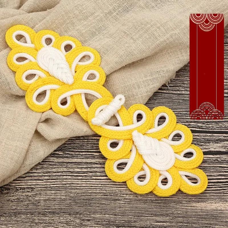 1 Pair Handmade Chinese Frog Closure Buttons Knot Cheongsam Traditional Handcraft Accessories