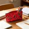 Zipper Design Pencil Case Large Capacity Makeup Pouch Trendy Pen Bag  Gift
