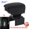 For Citroën C3 aircross Armrest box For Citroen C3 Car Armrest Center Storage box Interior Retrofit car accessories