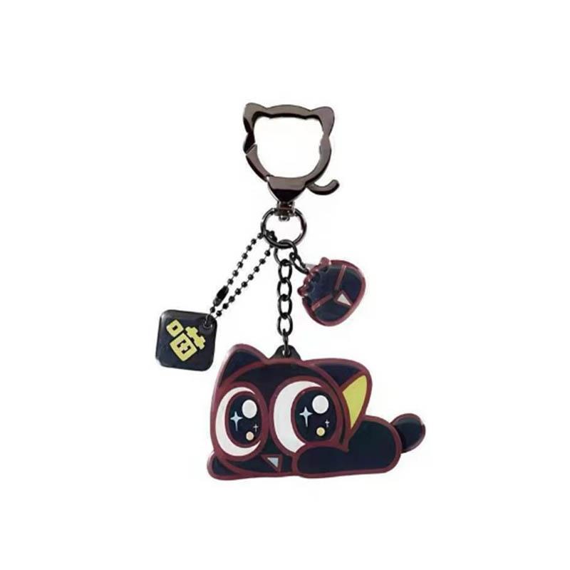 

Anime Movie The Legend of Hei Luo Xiaohei Cosplay Keychain Kawaii Acrylic Cat Pendant Keyring Key Chain Ornament Bag Accessories