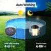 6Pcs Garden Lamp Solar Pool Light Frame Waterproof Solar Outdoor Lights  On The Ground