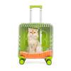 Large Capacity Cat Dog Strollers Carriers Breathable Transparent Pet Suitcase Portable Outdoor Travel Dogs Stroller Luxury