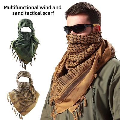 Keffiyeh Taktyczny Szalik Pustynny Owijany Shemagh Głowa Szyja Arabska Szalik Keffiyeh Owijany dla Mężczyzn I Kobiet