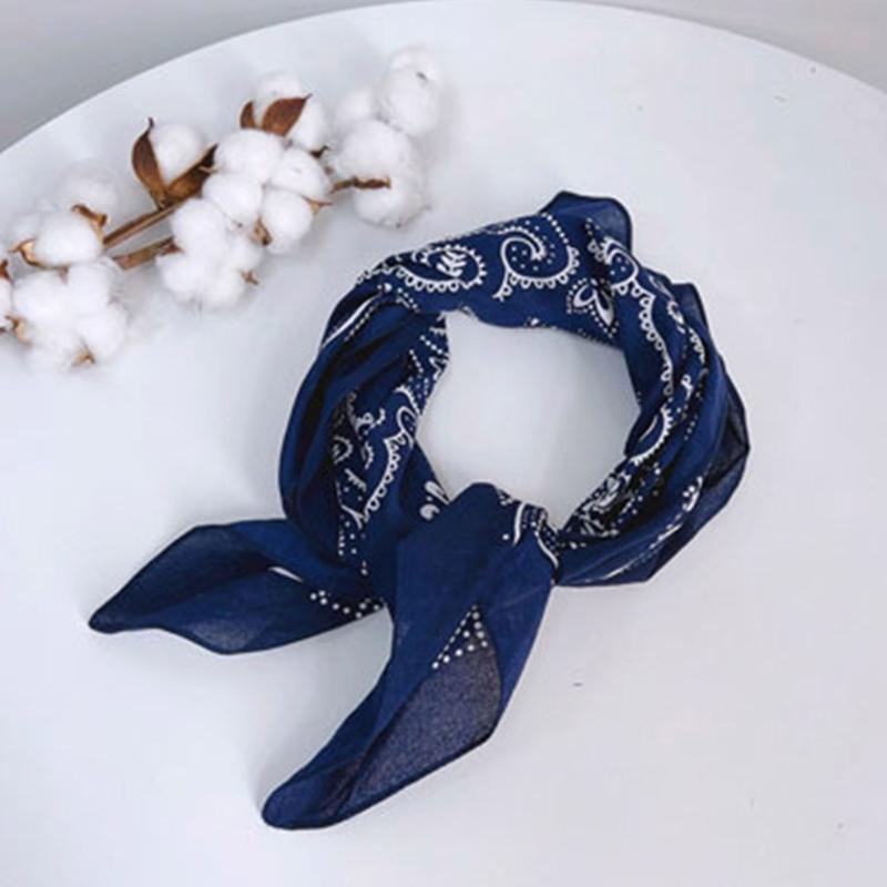 Hot Girls Cashew Flower Bandana Soft Headscarf Cashew Flower Turban Multi-Purpose Head Wrap Lovely Hair Kerchief