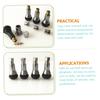 ETHZZLE 8pcs Tr413ac Decorative Cap Car Decoration Bushon Tire Valve Sleeve Valve Stem Sleeve Aluminum Alloy Silver