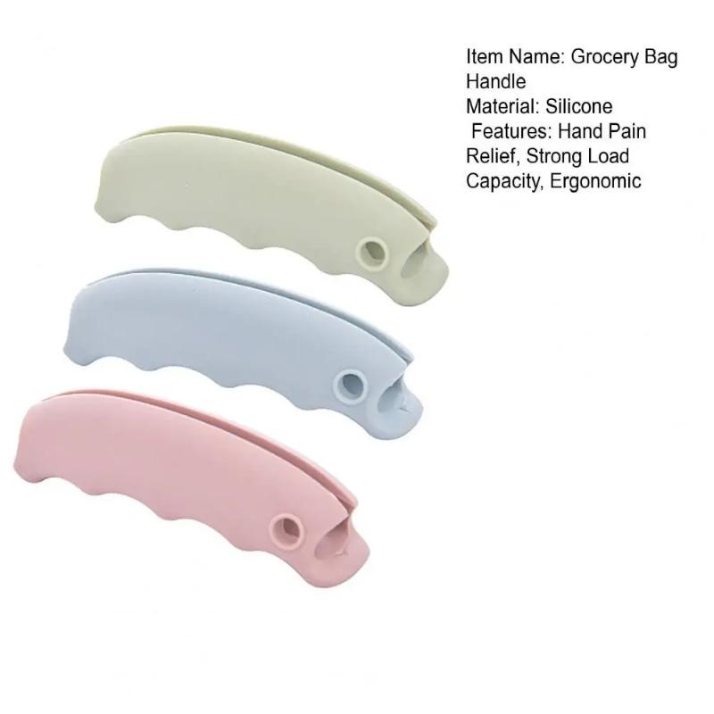Universal Grocery Bag Handle 3pcs Grocery Bag Carrier Handles Ergonomic Silicone Shopping Bag Holders Lightweight Multi-purpose