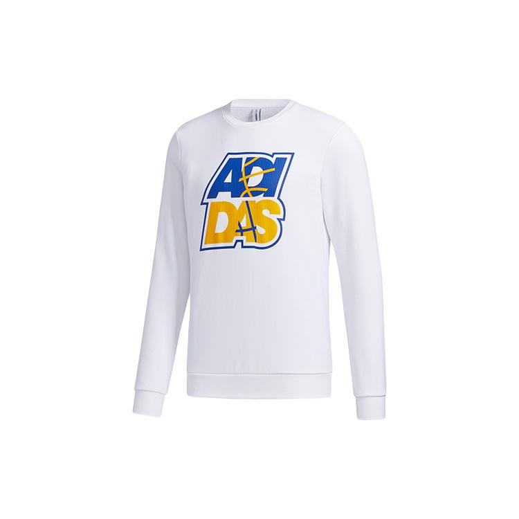 adidas neo M FAV SW Alphabet Printing Sports Pullover White Men s GP5886 M