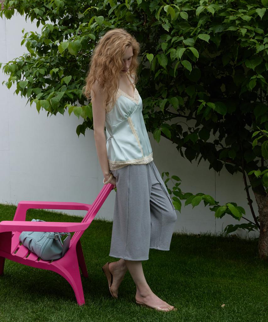 Asula Lazy Sweat Pants - Short (Melange Gray)