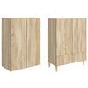 Cabinet Set 2 pcs 66 x 34.5 x 95 cm engineered wood