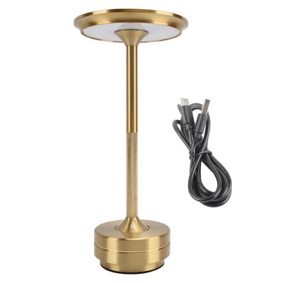 Cordless Table Lamp 3 Colors Stepless Dimming LED Table Lamp Rechargeable Touch Lamp Nightstand