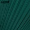 QICED Women Casual Summer Short Sleeve Round Neck Pleated Dress