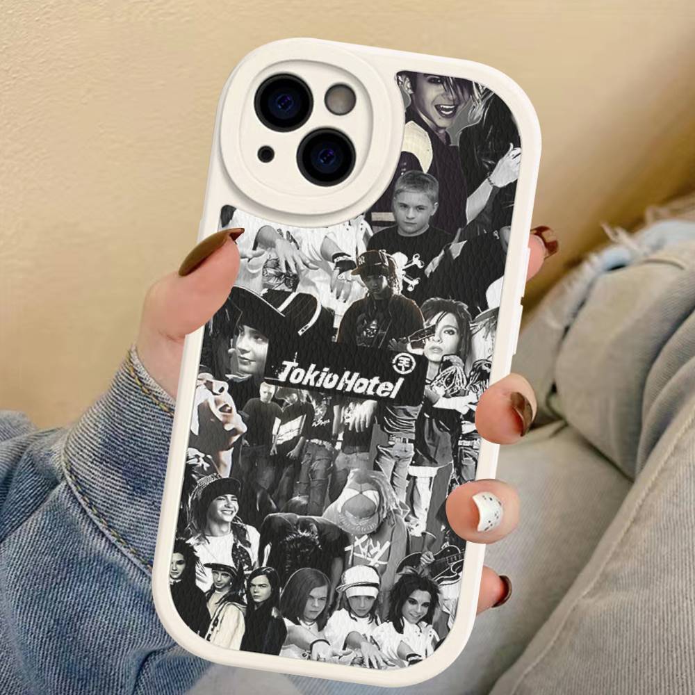Tokio Hotel Band Phone Case For IPhone 16 15 14 13 12 11 Pro Max Plus Soft Leather Cover