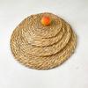Natural Woven Grass Heat Resistant Trivet Dining Table Kitchen Pot Pad Round Non-Slip Coaster Set