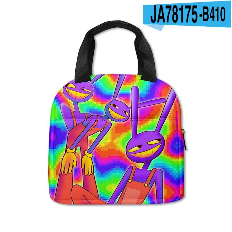 Kids Insulated Lunch Bag With Fun Digital Circus Design Preschool School Use