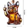 3D Middle Finger French Bulldog Whiskey Decanter, Dog Whiskey Wine Glass Bottle, For Bar, Office, Home Decor(C)