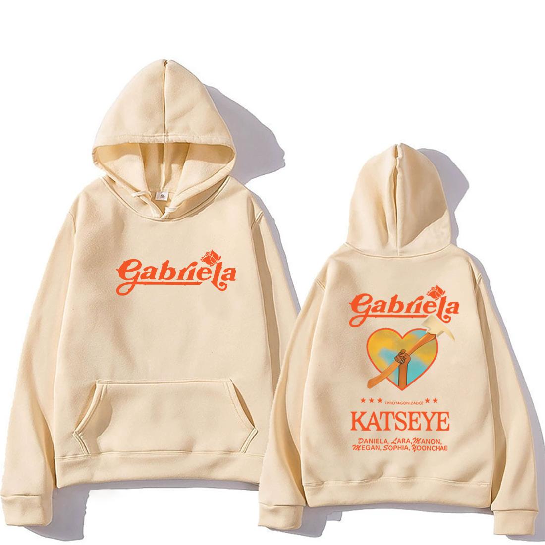 

Katseye Gabriela fashion Graphics Hoodie Men Women 2025 clothes Hip Hop streetwear Fleece Long sleeve vintage Hooded sweatshirts S