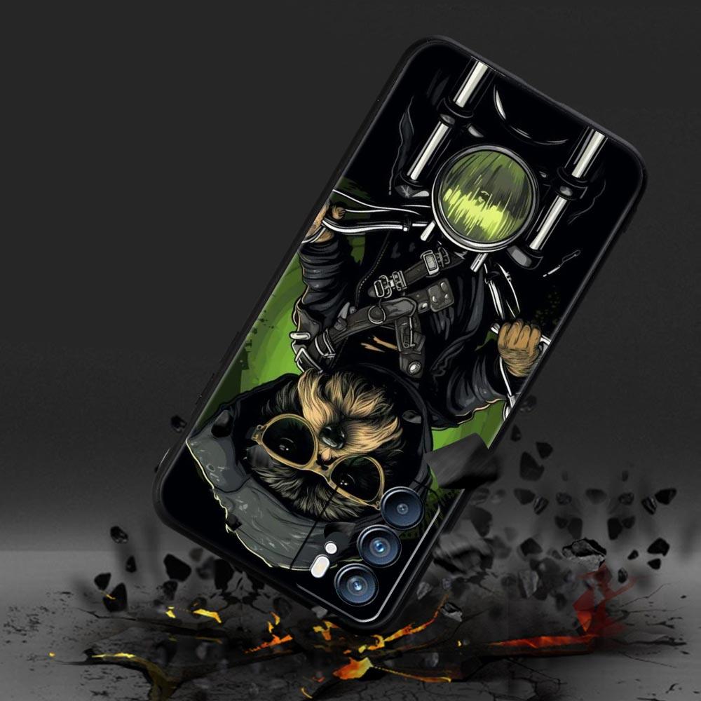 Motorcycle Phone Case For Oppo A17 A31 A54 A57 A78 A79 A98 Find X5 X6 Reno 6 7 8 10 11 12 13 F Pro 5G Soft TPU Cover Fundas Bags