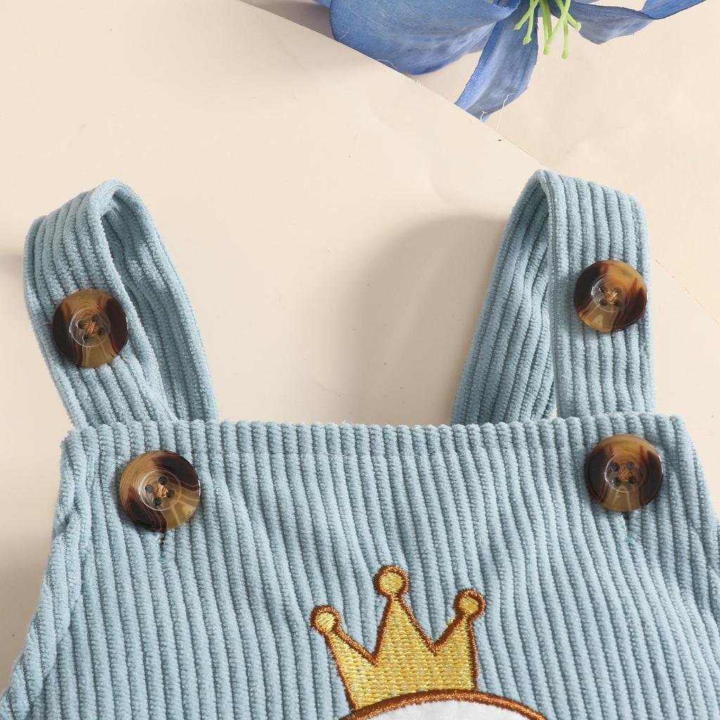 Cartoon Animal Overalls, Long Sleeve Bodysuit & Headband Set - Autumn/Winter Baby Girl Outfit