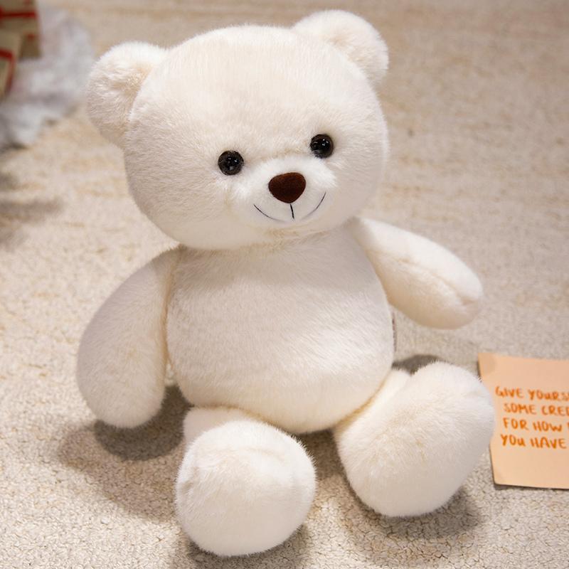 45-75cm Soft Teddy Bear Plush Toys White&Pink&Brown Bear Super Big Hugging Pillow Animal Cushion Children Birthday Gift