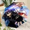 Sword Art Online Umbrella with Automatic Open/Close & Self-8-Rib Heavy-Duty Umbrella, Compact Travel Umbrella Suitable for Outdoor