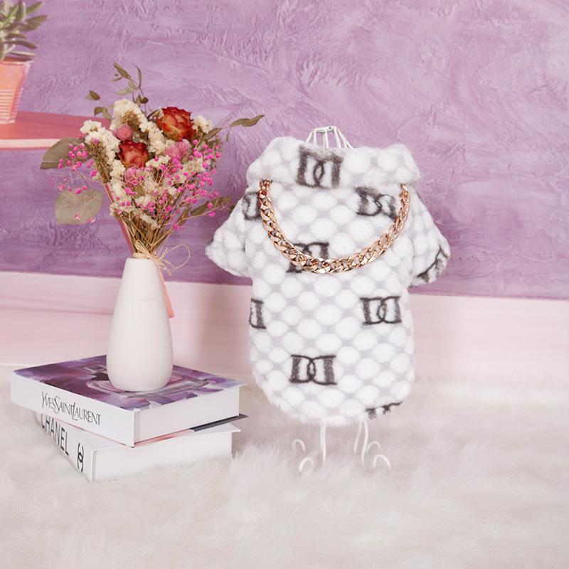 Spot Wholesale Trendy Brand Pet Clothing Autumn and Winter Thickened Coat Teddy Schnauzer