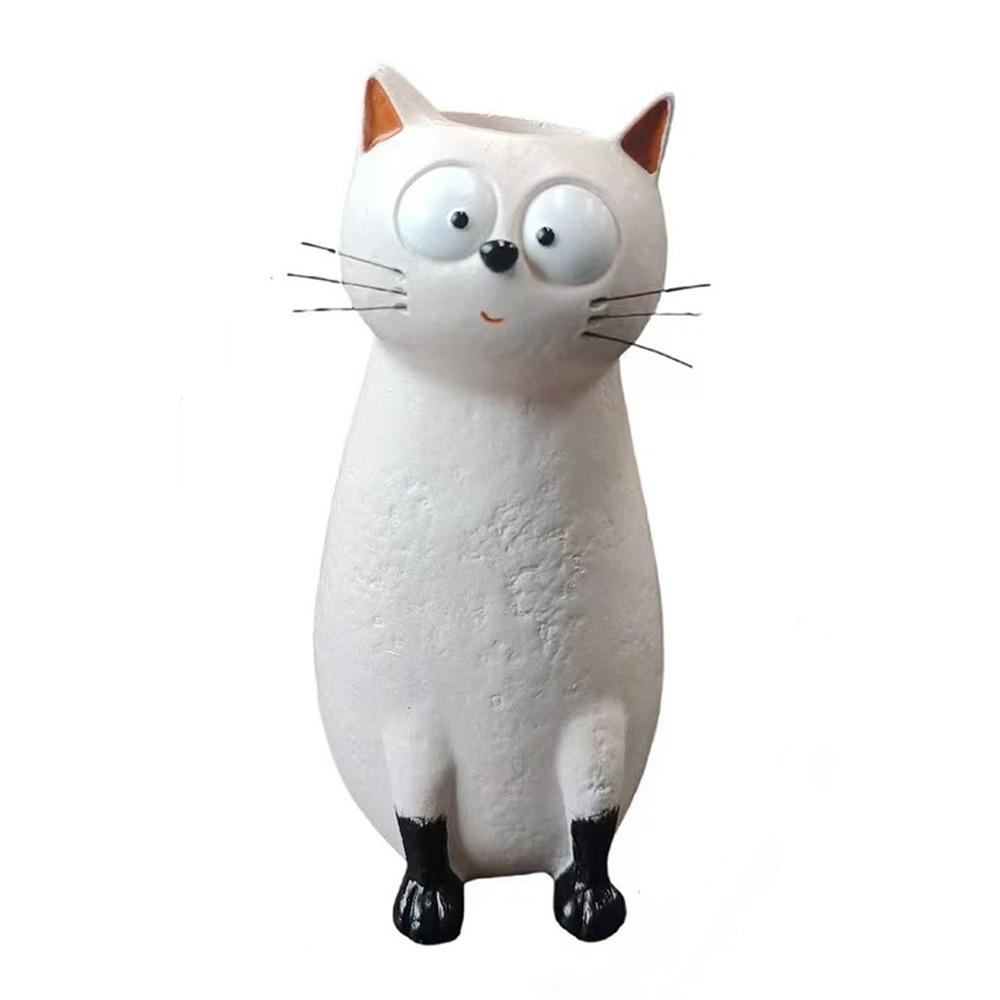 

Unique Cat Shaped Flower Vase Aesthetic Quirky Cat Planter Cat Bud Vase Gift for Lovers