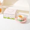 Pastoral Ceramic Coffee Cup and Saucer Set, Afternoon Tea Cup Snack Combination, High-end Sense, Fresh Literary and Romantic