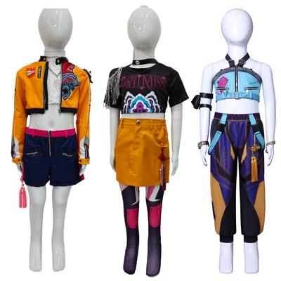 Kpop Δαίμονας Ρούμι Ζόι Μίρα Cosplay Κυνηγοί Κυνηγός Στολή Κοριτσίστικη Ομάδα Ειδώλο Παιχνίδι Ρόλων Απόκριες Καρναβάλι Πάρτι Ρούχο Κοστούμι
