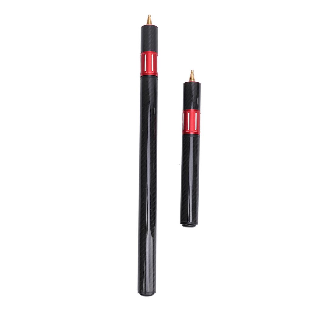 2PCS Pool Cue Extension Retractable Snooker Cue Extender Carbon Fiber Aluminium Alloy Billiard Acces