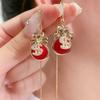 Kabuya [Welcoming Fortune] Tassel High-end and Niche Design Long Exquisite Earrings NB3627