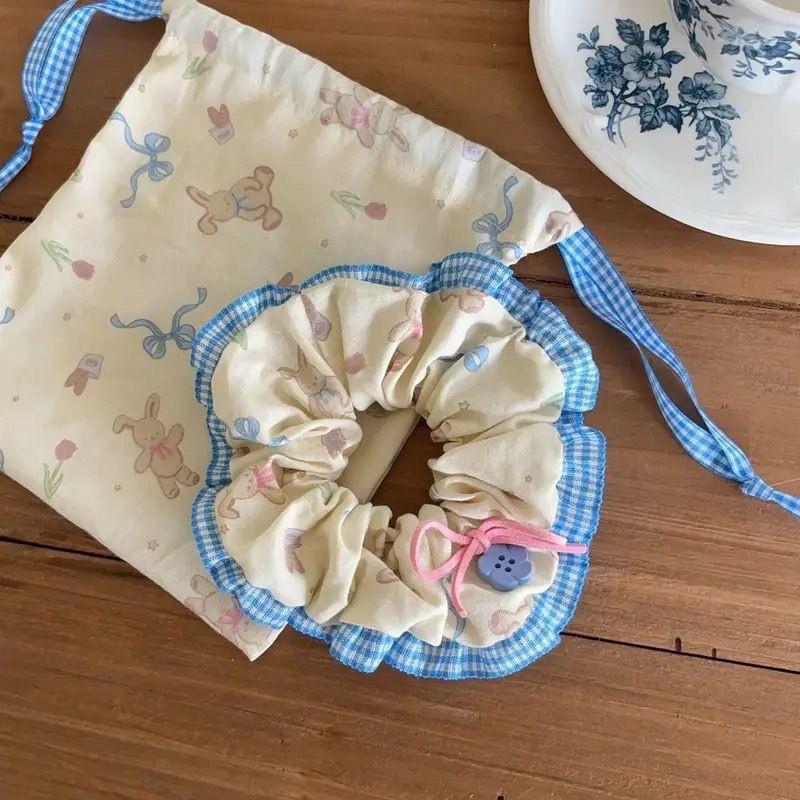 2025 Striped Ball Head Hair Tie: Large Intestine Style for High Ponytails