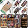 Vintage BOOK Bookworm Bookshelf Cover For Xiaomi 14 13 Ultra 11T 12T 13T 14T Pro POCO X7 Pro X3 X5 F3 F5 F6 M6 X6 Pro Case
